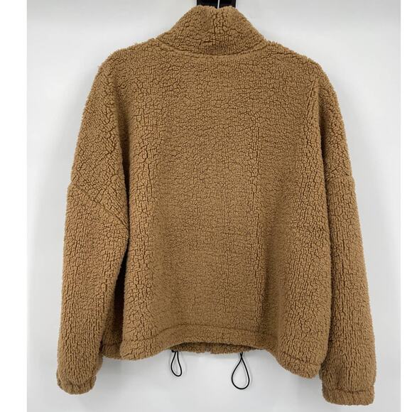 No Boundaries Juniors Brown Full Zipper Sherpa Jacket Size XL - Picture 2 of 10